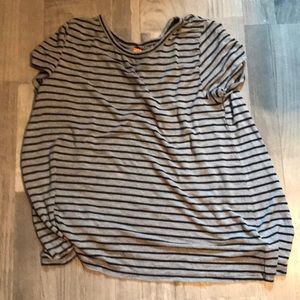 Harper Canyon girls striped open-back top.
